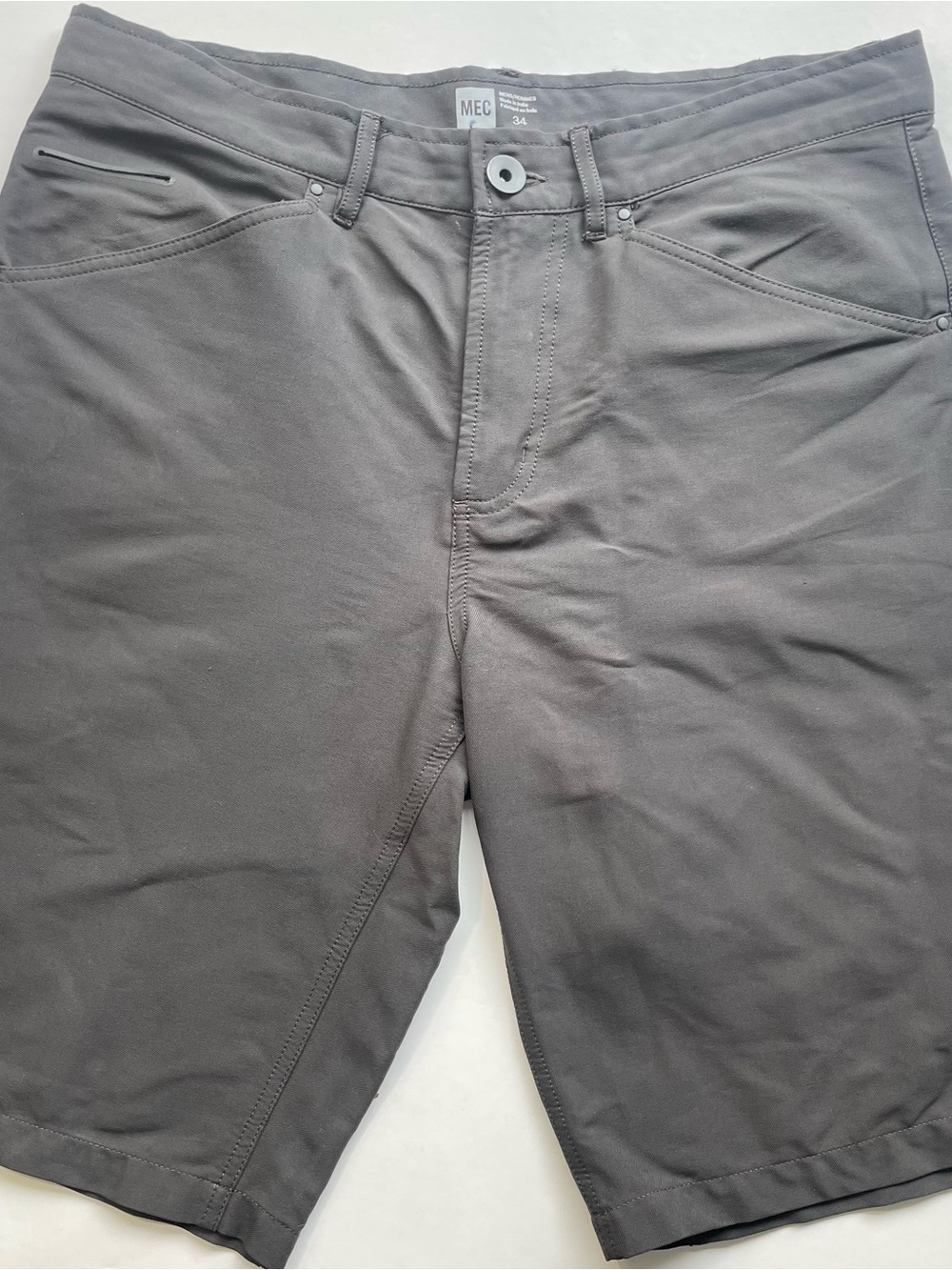 MEC Men's Technical Hiking Shorts - Dark Gray - Size 34